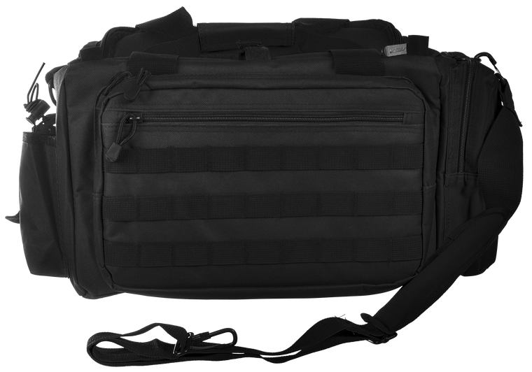 NcStar CVCRB2950B VISM Competition Range Bag with Padded Side Pockets, Lockable Zippers, Mag Pockets, Large D-Rings, Wide Padded Shoulder Strap & Black Finish