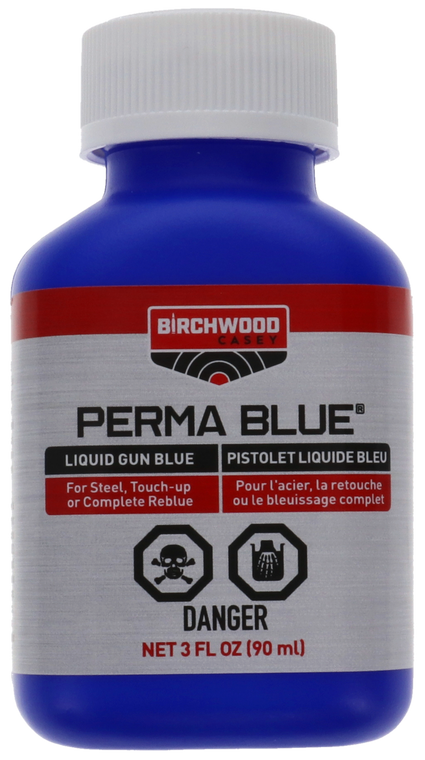 Birchwood Casey 13125 Perma Blue Liquid Gun Blue 3 oz Bottle