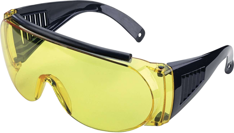 Allen 2170 Shooting & Safety Fit-Over Glasses Adult Yellow Lens Gray Frame
