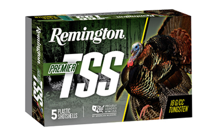 Remington Premier TSS Turkey Ammunition 20 ga 3" 1-1/2 oz Non-Toxic Tungsten Super Shot Box of 5