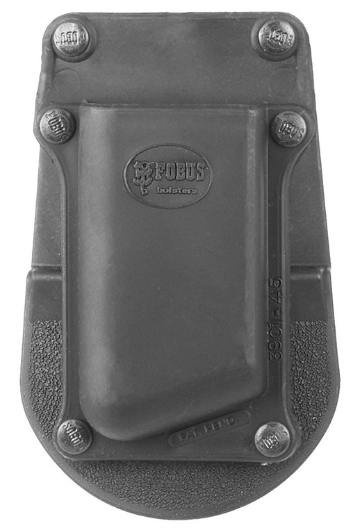 Fobus 390145 Single Mag PouchBlack Polymer Paddle Compatible w/ Single Stack/1911 Belts 1.75" Wide