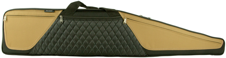 Bulldog BD36044 Elite Rifle Case 44" Black w/Tan Panels Water-Resistant Nylon