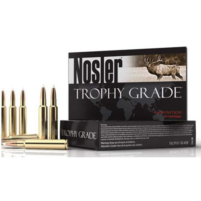 Nosler Trophy Grade Ammunition 300 Winchester Magnum 180 Grain Partition 20RD