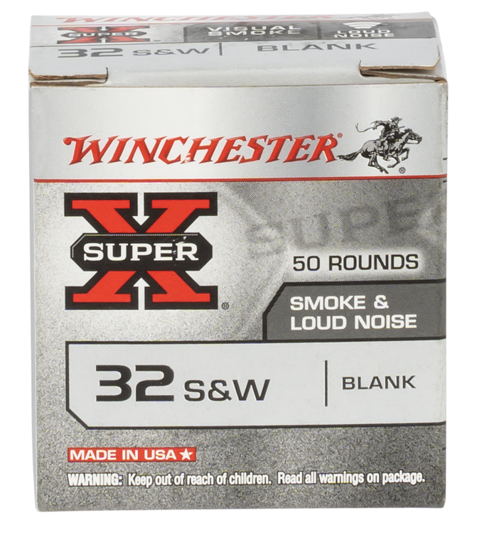 Winchester Ammo 32BL2PW Super X Blank 32 S&W 50 Per Box/ 100 Cs