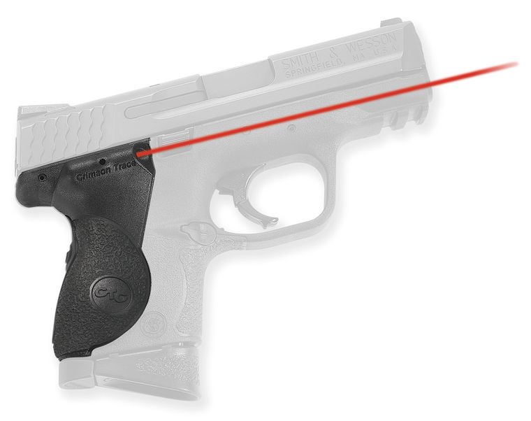 Crimson Trace LG661 Lasergrips5mW Red Laser with 633nM Wavelength & 50 ft Range Black Finish for S&W M&P Compact