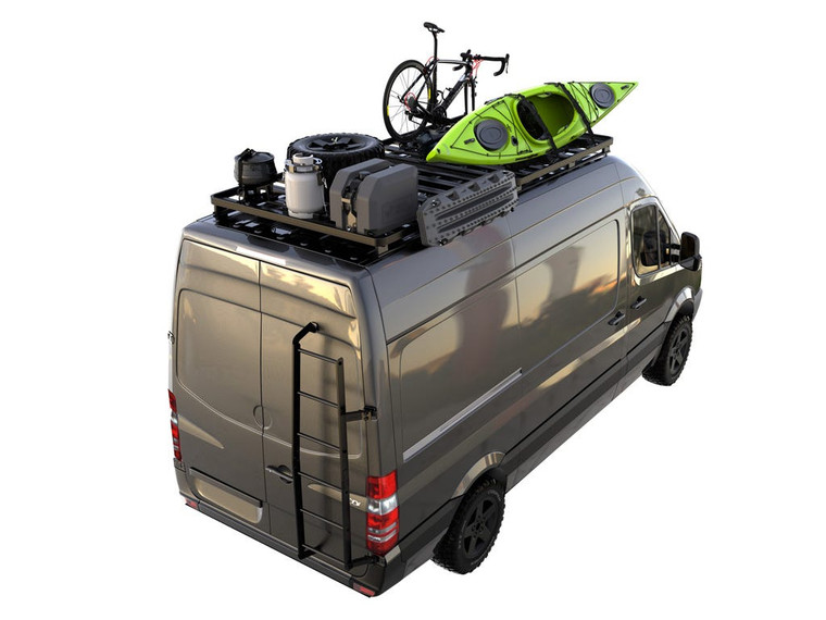 Mercedes Benz Sprinter 2Gen/3Gen 170in/L3/LWB Wheelbase w/o OEM Tracks (2006-Current) Slimline II Roof Rack Kit / Tall