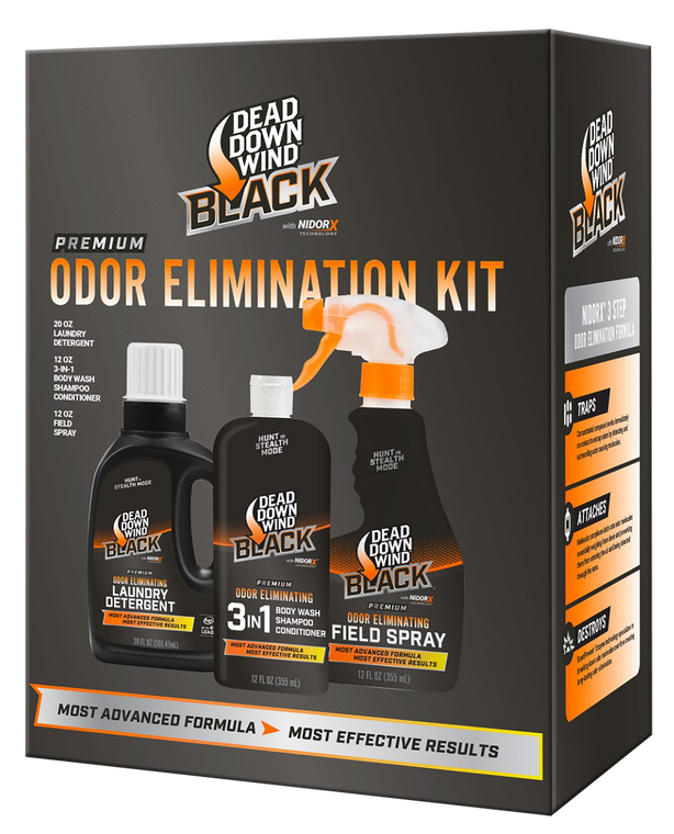 Dead Down Wind 207022 Black Premium 3-Piece Kit Odor Eliminator