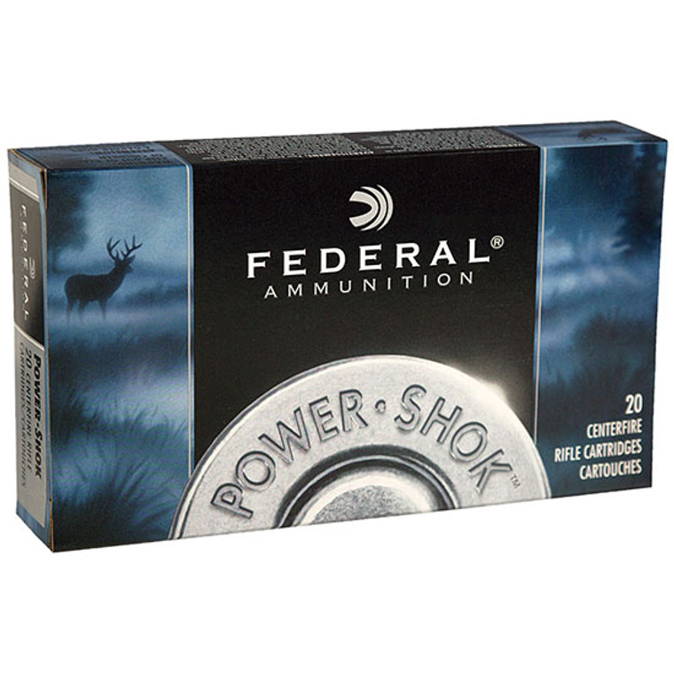 Federal Power-Shok Ammunition 270 Winchester Short Magnum (WSM) 130 Grain Soft Point 20RD