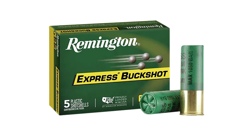 Remington Express Magnum Ammunition 12 Gauge 2-3/4" 00 Buckshot 12 Pellets Box of 5