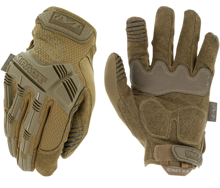 Mechanix Wear MPT72008 M-Pact Gloves Coyote Touchscreen Synthetic Leather Small