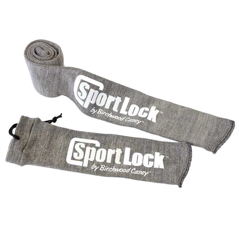 Birchwood Casey 06955 SportLock Silicone Gun Sleeve made of Cotton with Gray Finish for Long Guns 53" L