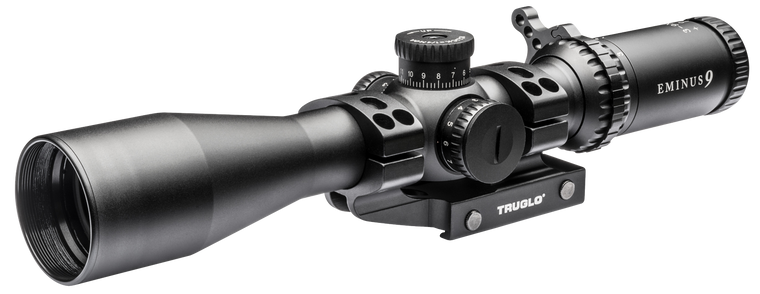 Truglo TG8539TLR Eminus 3-9x 42mm Obj 33.12-11.7 ft @ 100 yds FOV 30mm Tube Black Hardcoat Anodized Illuminated TacPlex 