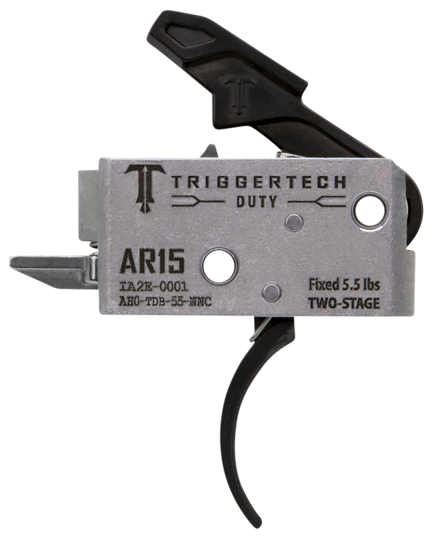 TriggerTech Mil-Spec Trigger Curved Bow AR-15 Double Stage Black