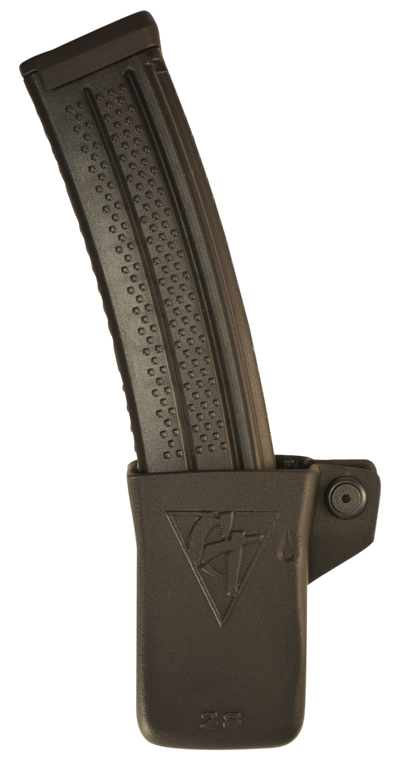 Comp-Tac C69329000LBKN PCC Mag Pouch Single Black Kydex PLM Belts 1.50" - 2.25" Wide Compatible w/ CZ Scorpion Right Hand