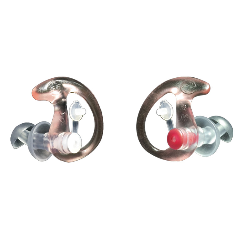 Surefire Sonic Defenders Filtered Flanged Earplugs Clear, Medium, 1 Pair