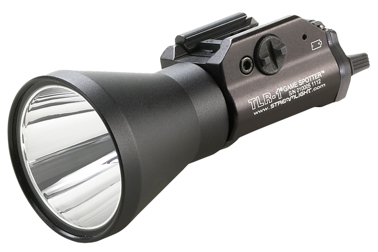 Streamlight 69227 TLR-1 Game Spotter Black Anodized Aluminum 150 Lumens Green/White Filter 350 Meters Range
