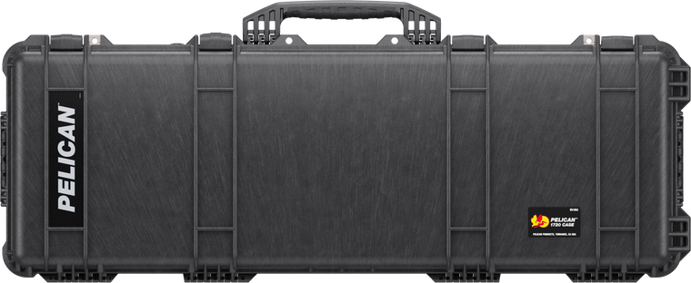 Pelican 1750 Protector Long Case Interior Dimensions 50.38" x 13.33" x 5.33", Black Polypropylene