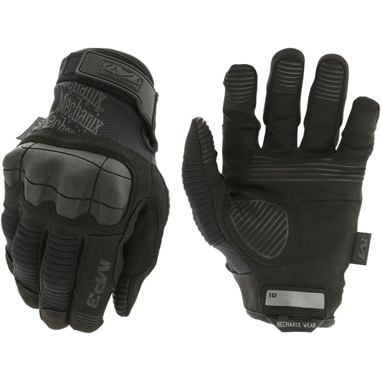 Mechanix Wear MP355012 M-Pact 3 Covert Black Synthetic Leather 2XL