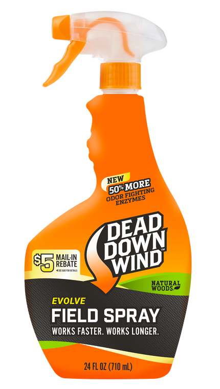Dead Down Wind 1392418 Evolve Field SprayCover Scent Natural Woods Scent 24 oz Trigger Spray