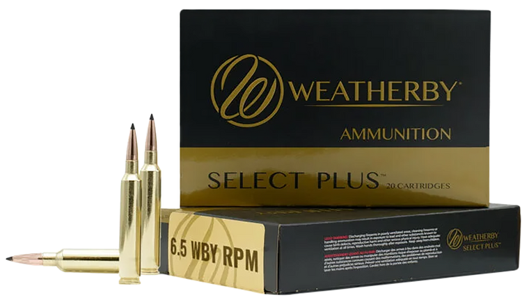 Weatherby Select Ammunition 6.5 Weatherby RPM 140 Grain Hornady InterLock Spire Point 20RD