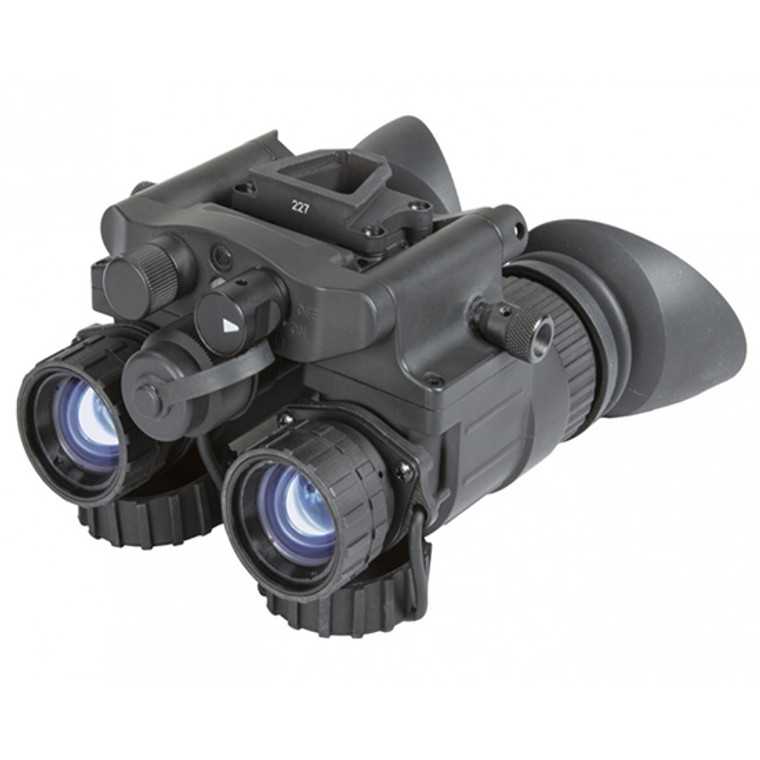 AGM Global Vision NVG-40 3AW1 Dual Tube Night Vision Goggles/Binoculars Generation 3+ Level 1 Auto-Gated White Phosphor Matte Black