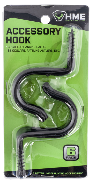 HME HMESAH6 Accessory Hook Single 6 Pack