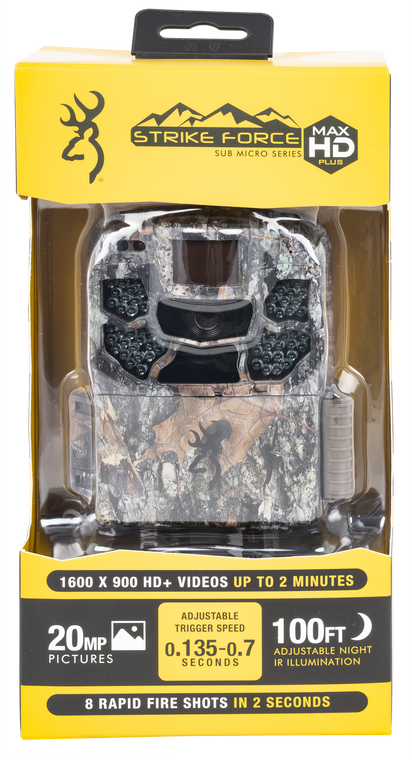 Browning Trail Cameras 5HDMXP Strike Force Max HD Plus Camo 20MP Resolution SD Card Slot/Up to 512GB Memory