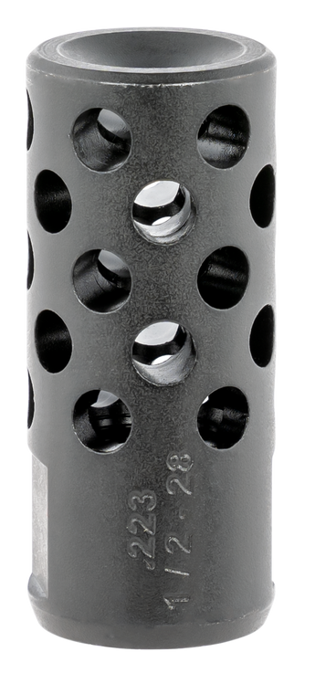 Ruger 90486 Radial Ported Muzzle Brake AR-15 5.56 45mm NATO Black Oxide Steel with 1/2"-28 tpi Threads, 1.75" OAL & .75" Diameter