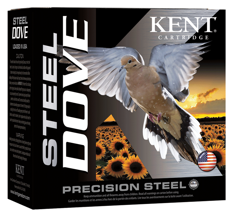 Kent Cartridge K12SD286 Steel Dove Hunting 12 Gauge 2.75" 1 oz 6 Shot 25 Per Box/ 10 Cs