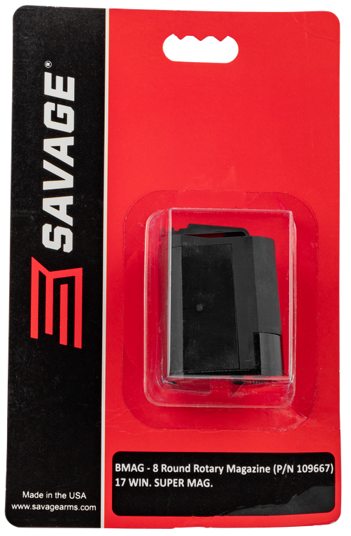 Savage Magazine B.Mag 17 Winchester Super Magnum (WSM) 8-Round Polymer Black