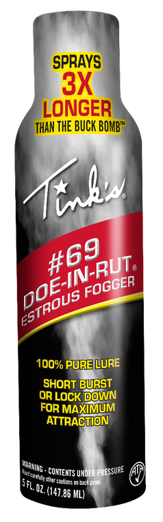 Tinks W5500 #69 Doe-In-Rut Estrous Fogger Deer Attractant Doe In Estrus Scent 5 oz Aerosol