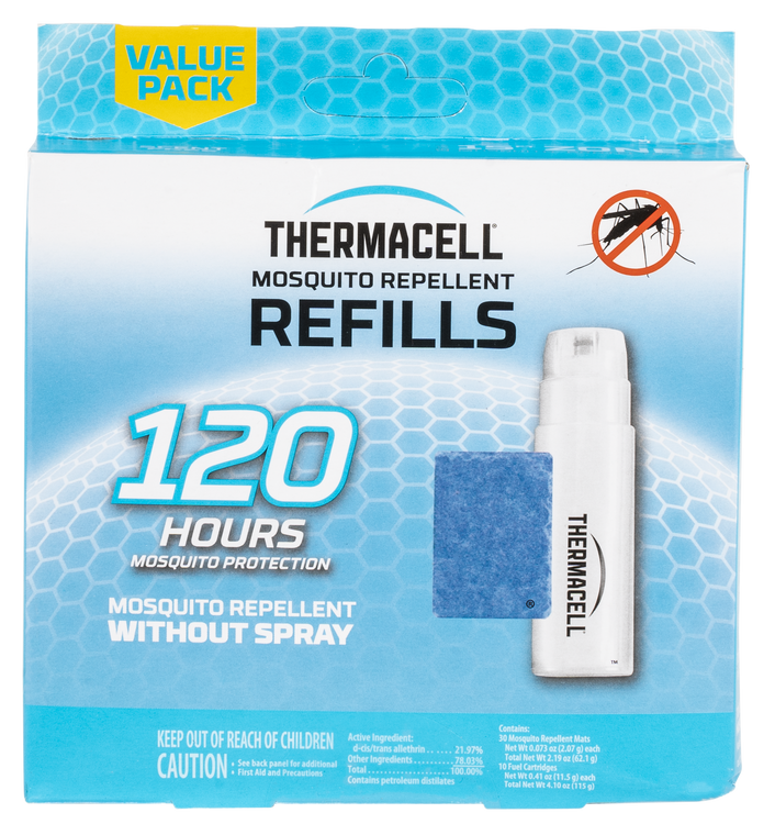 Thermacell Mosquito Repellent Mega Refill Pack (Butane .42 oz 10PK and Repellent Mats 30PK )