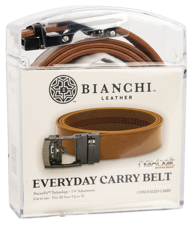Bianchi 24550 B13 EDC NextBelt Tan Leather 1.50" Buckle Closure