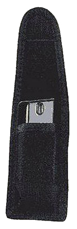 Uncle Mike's 88321 Universal Single Mag/Knife Pouch Fits 9mm,40 S&W,,Single Row 10mm,45ACP Metal Mag 2.25" Black Cordura Belt Loop Mount