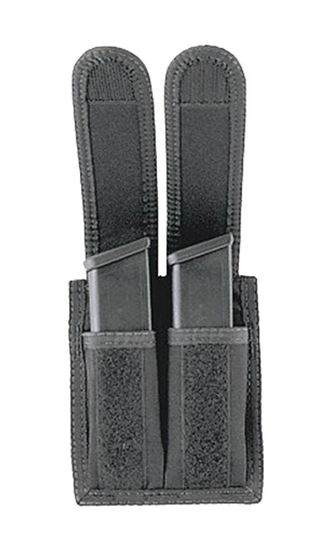 Uncle Mike's 88291 Universal Double Mag Case Black Kodra Nylon Belt Loop Belts 2.25" Wide