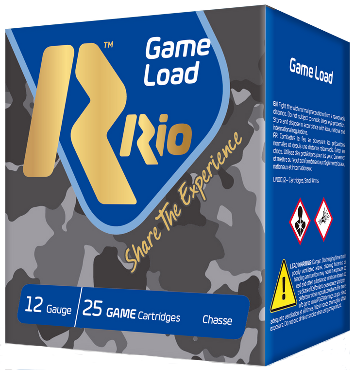 Rio Ammunition SG328 Game Load Super Game High Velocity 12 Gauge 2.75" 1 1/8 oz 8 Shot 25 Per Box/ 10 Cs