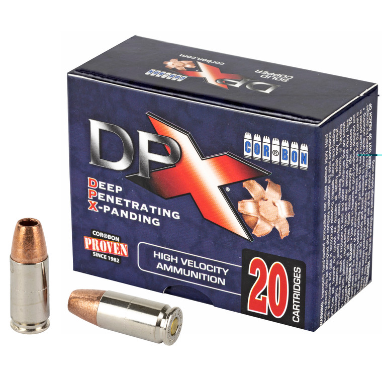 CorBon 9mm Luger 20rd Ammo 115 Grain DPX 25 Boxes Per Case