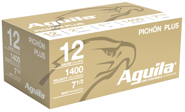 Aguila 1CHB1295 Pichon Plus High Velocity 12 Gauge 2.75" 1 1/4 oz 1400 fps 7.5 Shot 10 Bx/25 Cs