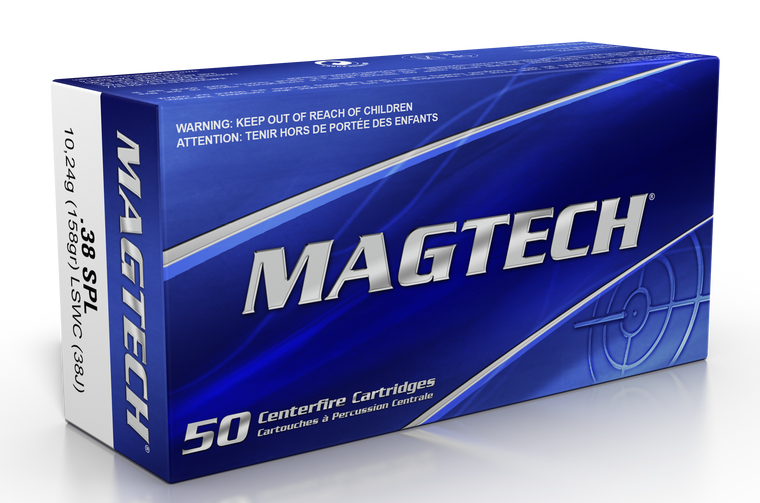 Magtech Ammunition 38 Special 158 Grain Lead Semi-Wadcutter