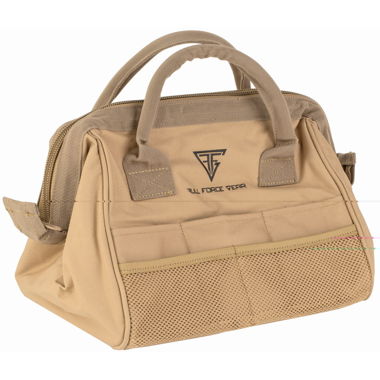 Full Forge Gear Range Tool Bag, Tan, 9"x12"x9.5" 2