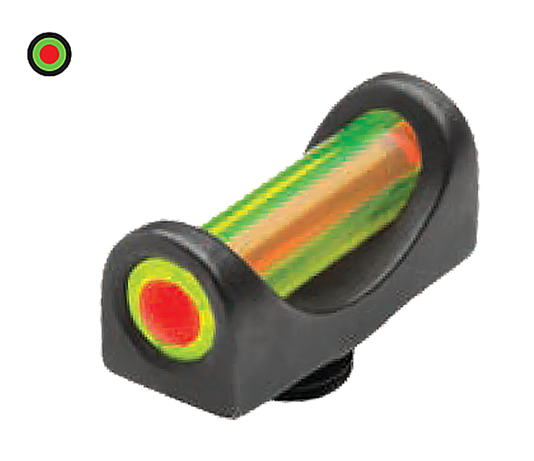 TruGlo TGTG948CD Fat•Bead Black | Green with Red Center Fiber Optic Front Sight