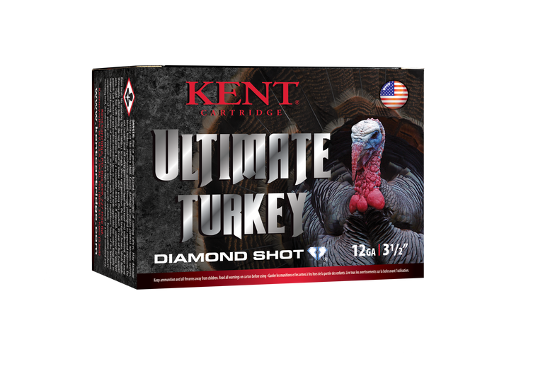 Kent Cartridge C1235TK635 Ultimate Turkey 12 Gauge 3.50" 2 1/4 oz 1200 fps Diamond 5 Shot 10 Bx/10 Cs