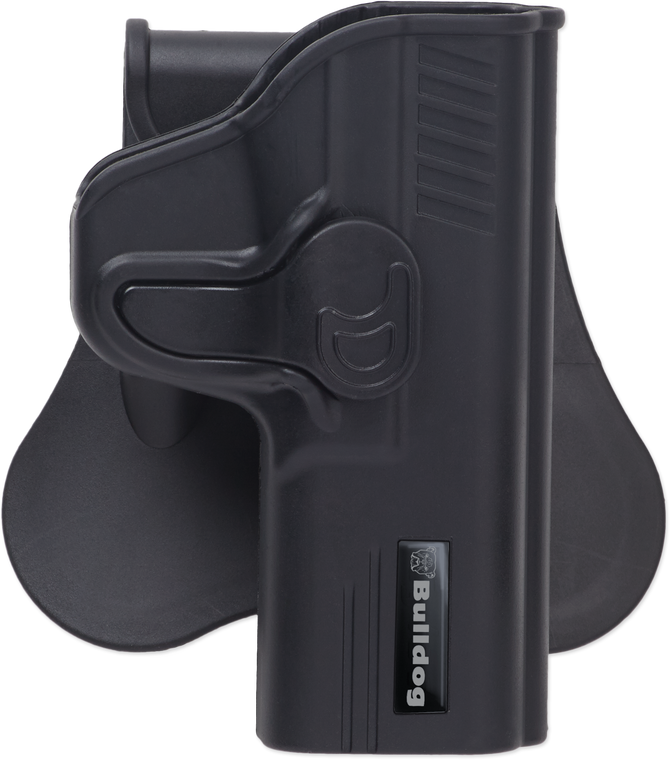 Bulldog RRG19 Rapid ReleaseOWB Black Polymer Paddle Compatible w/Glock 19/23/32 Right Hand