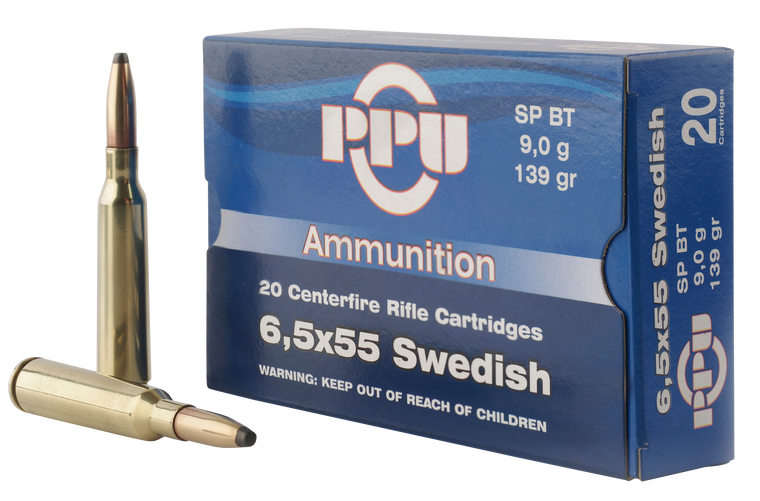 Prvi Partizan Ammunition 6.5x55mm Swedish Mauser 139 Grain Soft Point 20RD