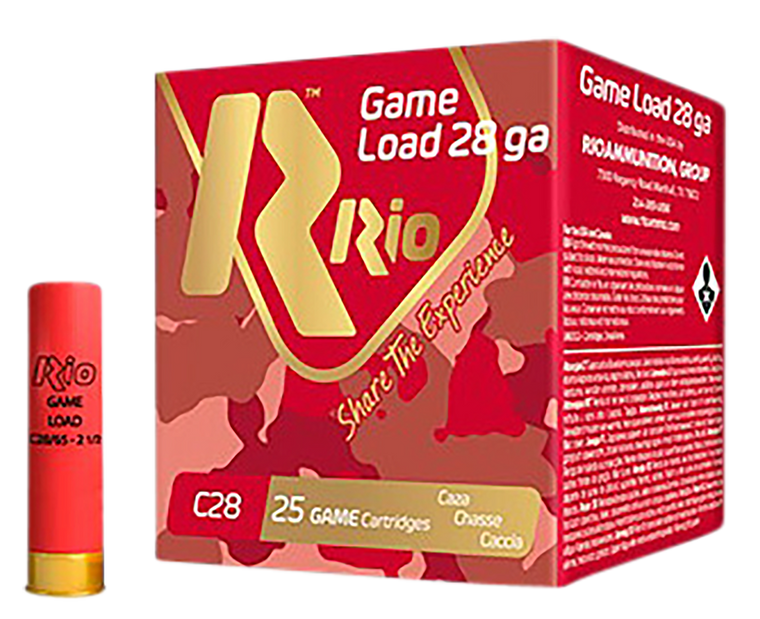 Rio Ammunition RCHV2875 Game Load Heavy Field 28 Gauge 2.75" 1 oz 7.5 Shot 25 Per Box/ 10 Cs