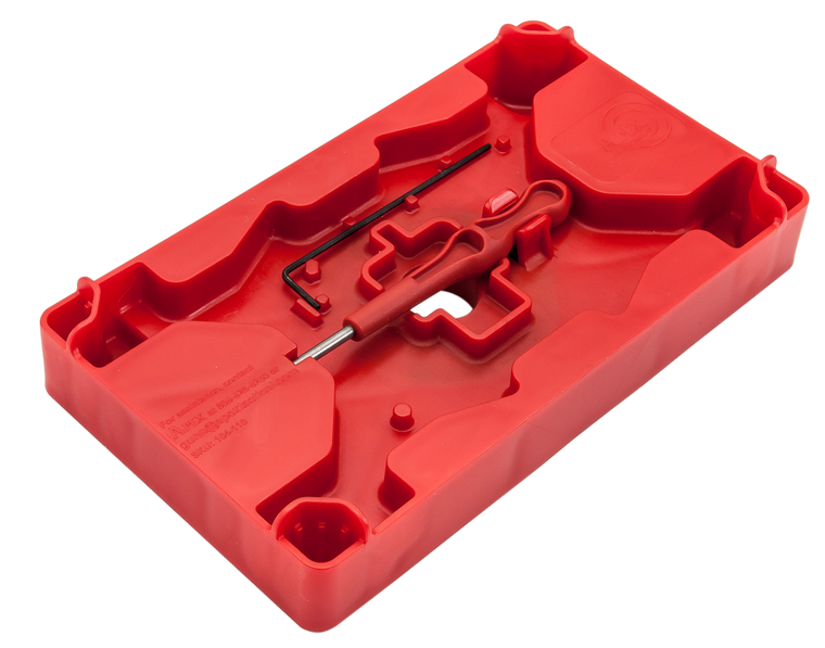 Apex Tactical 104110 Armorer's Tray & Pin PunchRed Polymer Pistol
