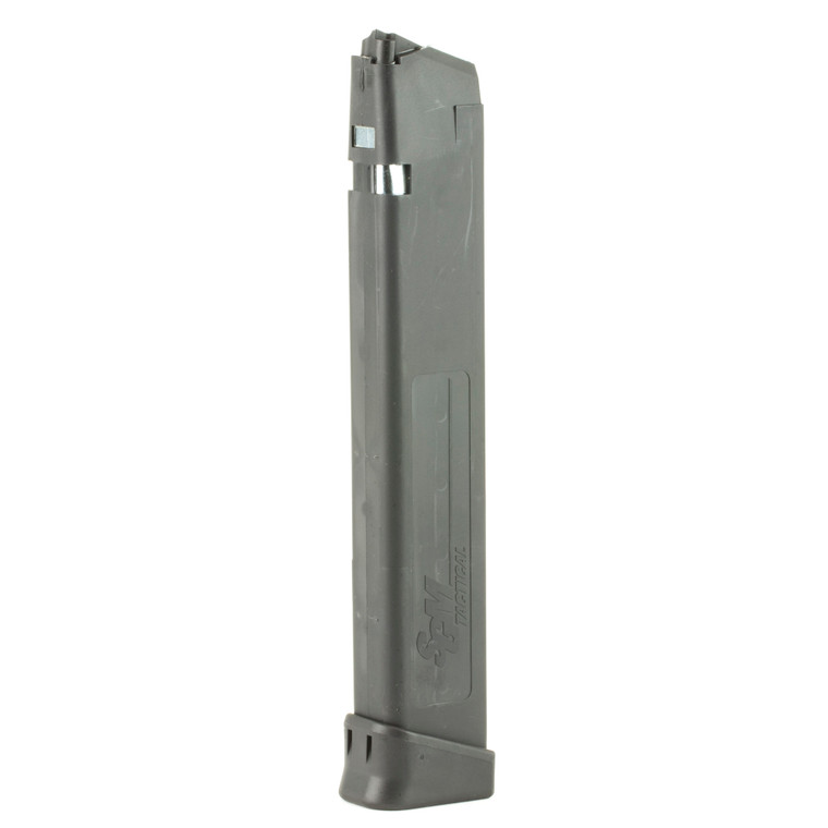 SGM Tactical Magazine, 9MM, 33rd, Fits Glock 17, Black Finish SGMT9G33R