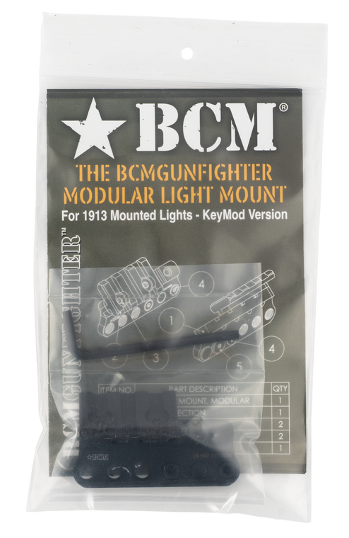 BCM 1913LMKM BCMGunfighter Modular Mount 1913 Picatinny Rail/KeyMod Black Aluminum