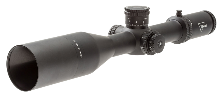 Trijicon 4.5-30x56 Tenmile 34mm Rifle Scope Matte Black, MRAD Precision Tree (Red / Green), SF, 1/p