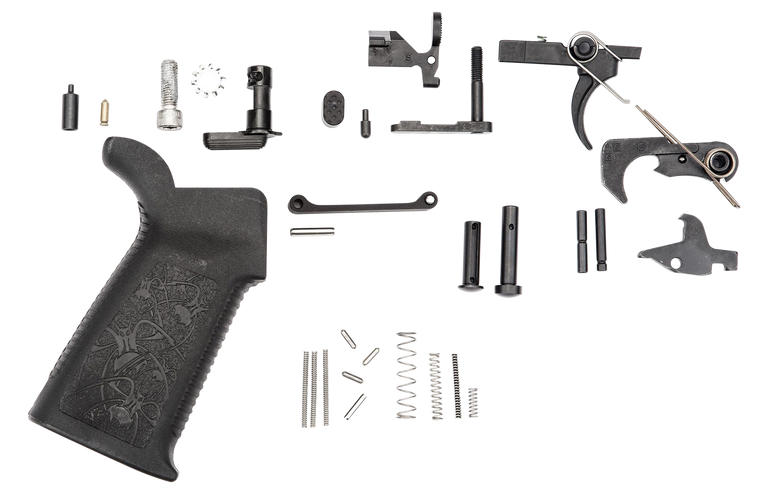 Spikes Tactical SLPK101 Lower Parts KitMulti-Caliber Black Oxide Stainless Steel AR-Platform